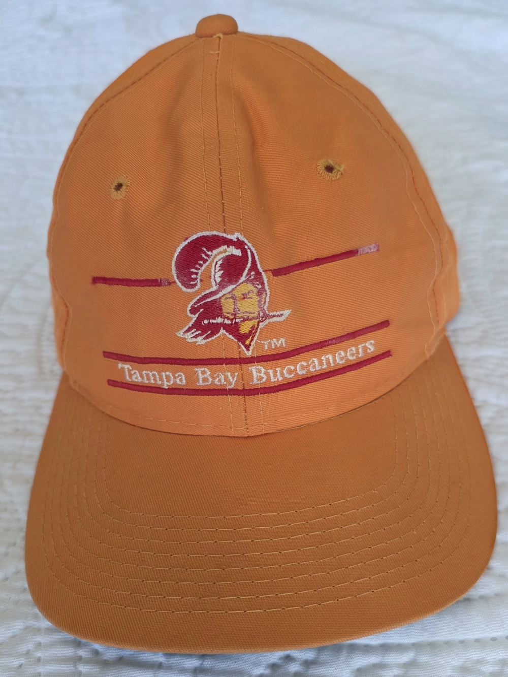 Early 90s Tampa Bay Buccaneers NFL Officially Licensed Orange Snapback Hat